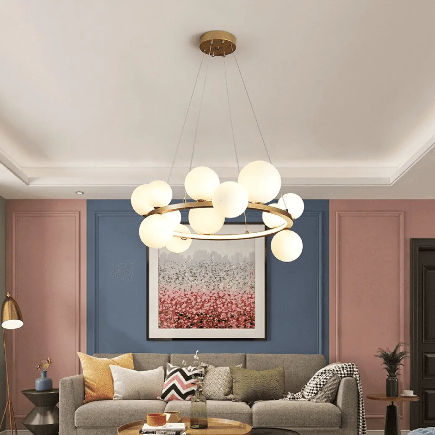 Suspension Luminaire Boule Design Minimaliste