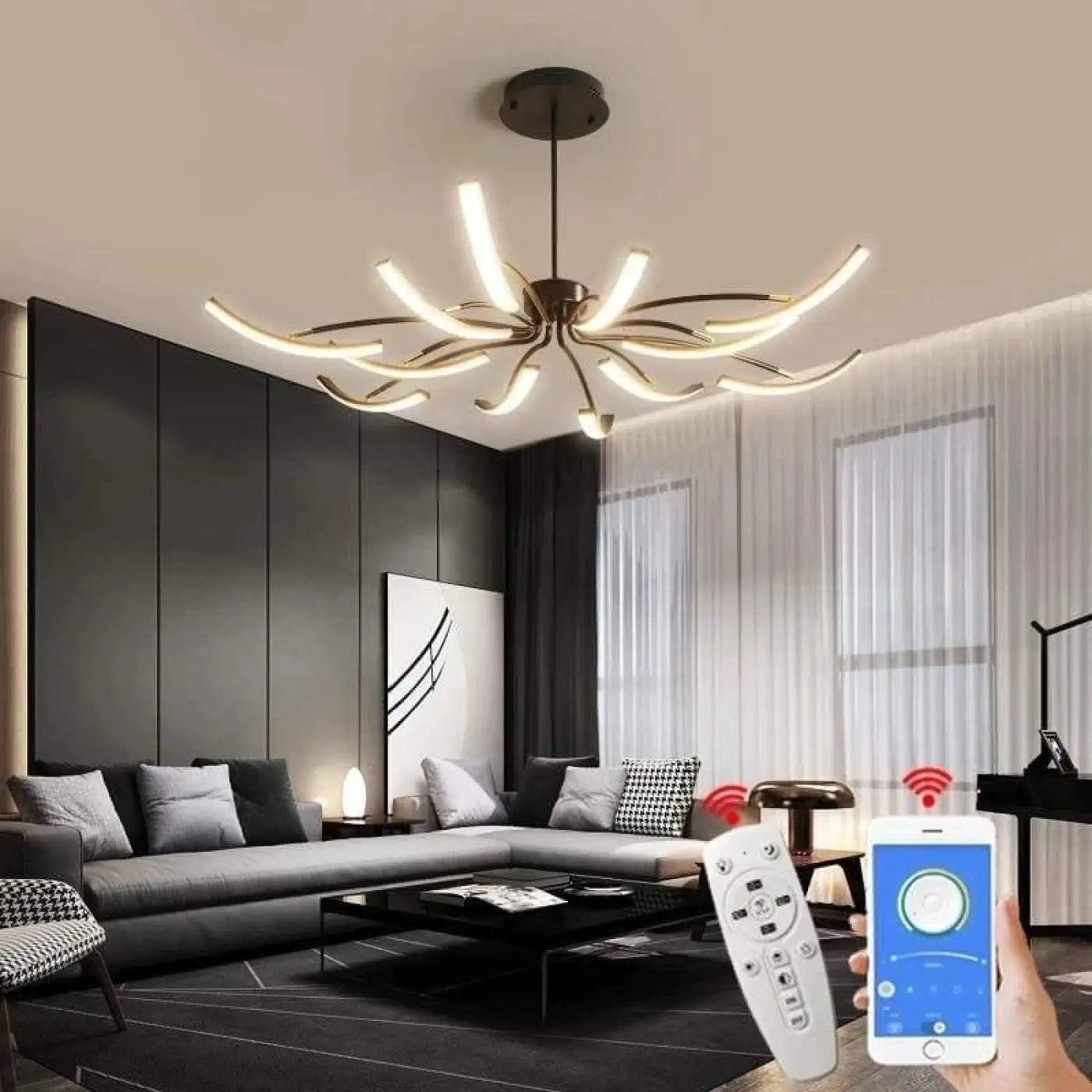 Plafonnier LED Design Moderne & Épuré
