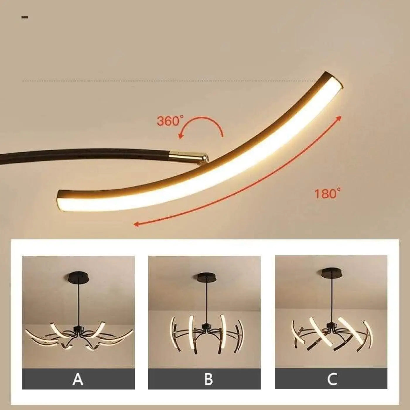 Plafonnier LED Design Moderne & Épuré