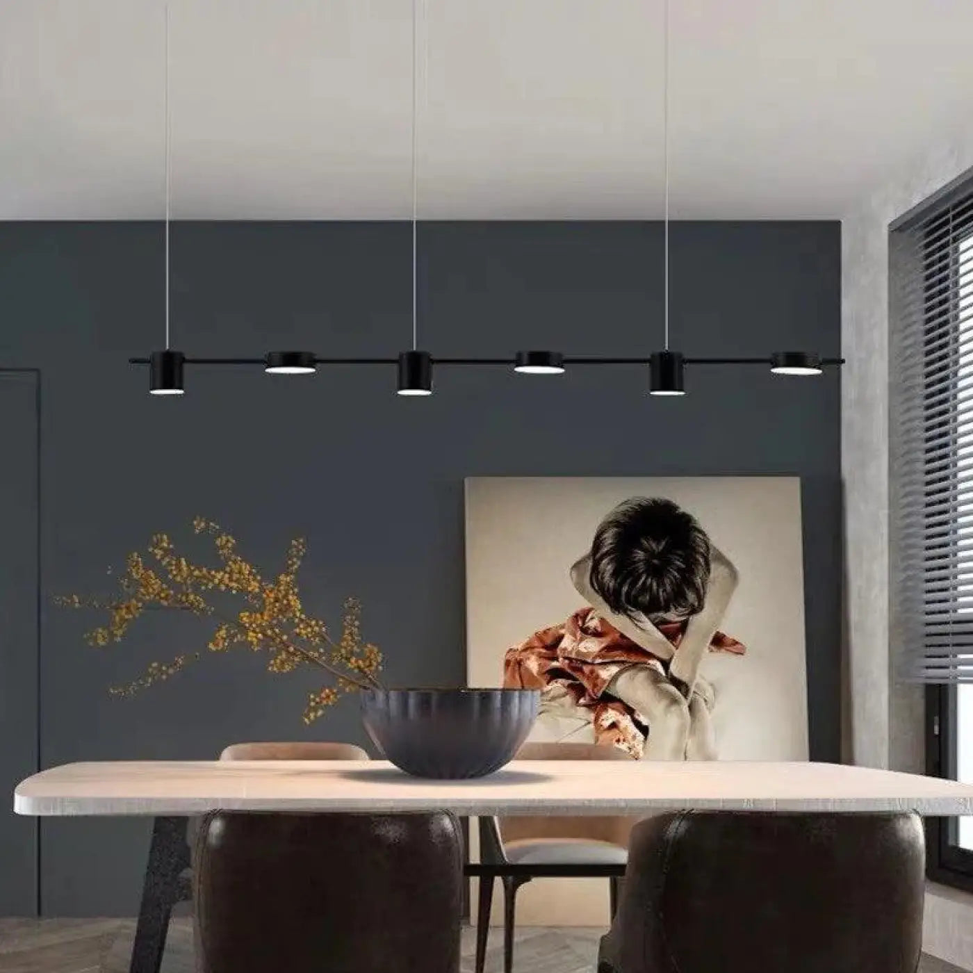 Grande Suspension Dorée Design Luminaire Métal