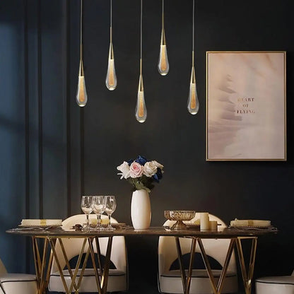Suspension Design Lumineuse Verre & Métal