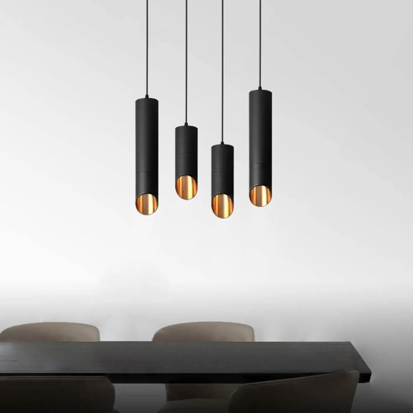 Suspension Design Moderne - Éclairage Élégant Noir & Blanc