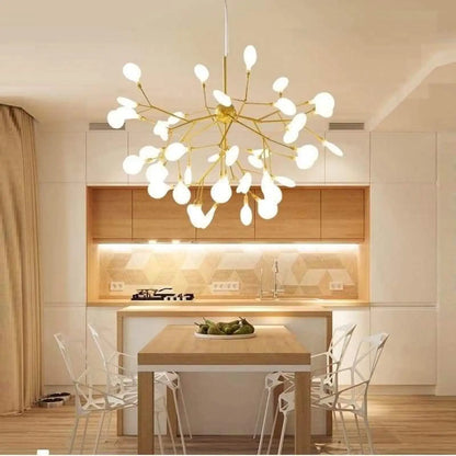 Suspension Luminaire Design LED Métal Noir ou Doré