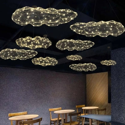 Suspension LED Dorée Design Moderne