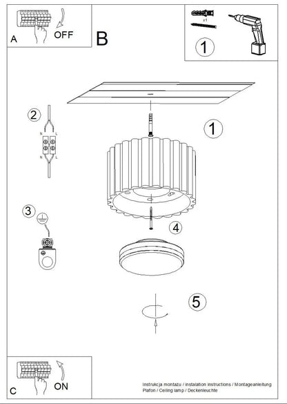 Plafonnier Beige Moderne Douceur Lumineuse
