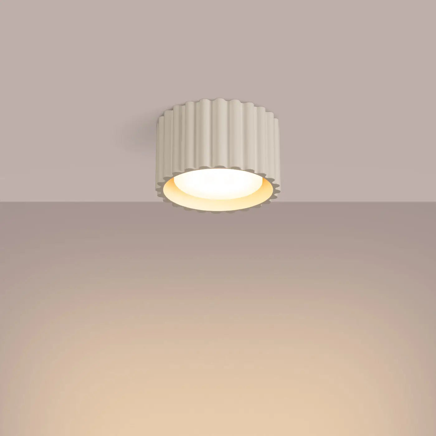 Plafonnier Beige Moderne Douceur Lumineuse