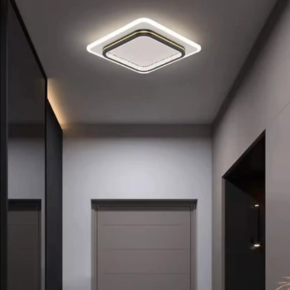 Plafonnier LED Design Noir ou Doré