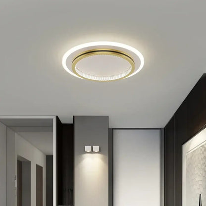 Plafonnier LED Design Noir ou Doré