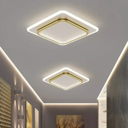 Plafonnier LED Design Noir ou Doré