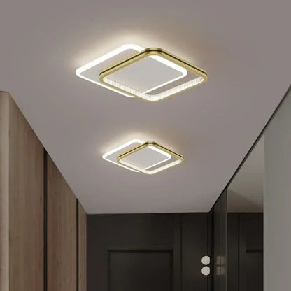 Plafonnier LED Design Noir ou Doré