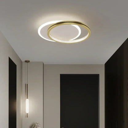 Plafonnier LED Design Noir ou Doré