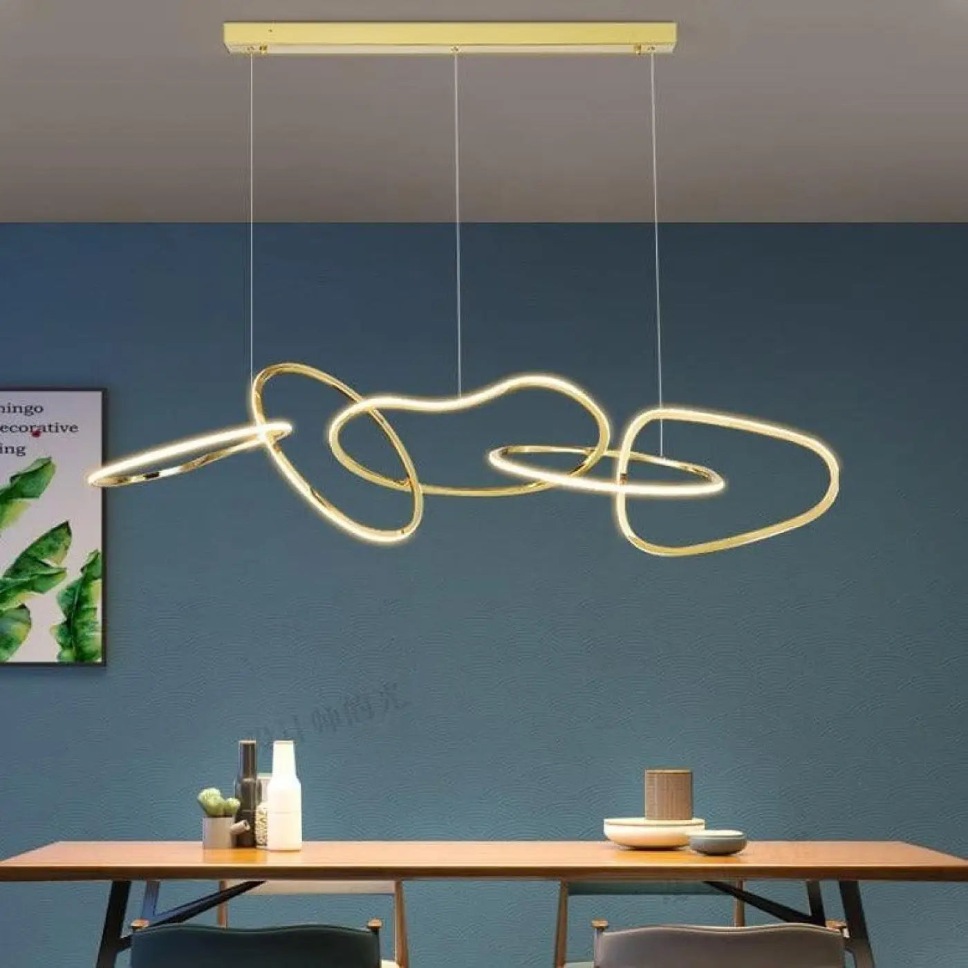Suspension Design Dorée XXL Luminaire Moderne