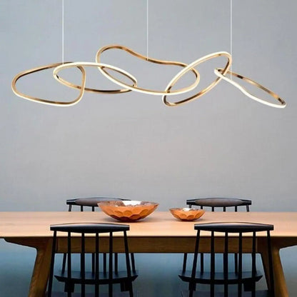 Suspension Design Dorée XXL Luminaire Moderne