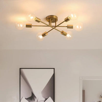 Plafonnier LED Design Noir ou Doré