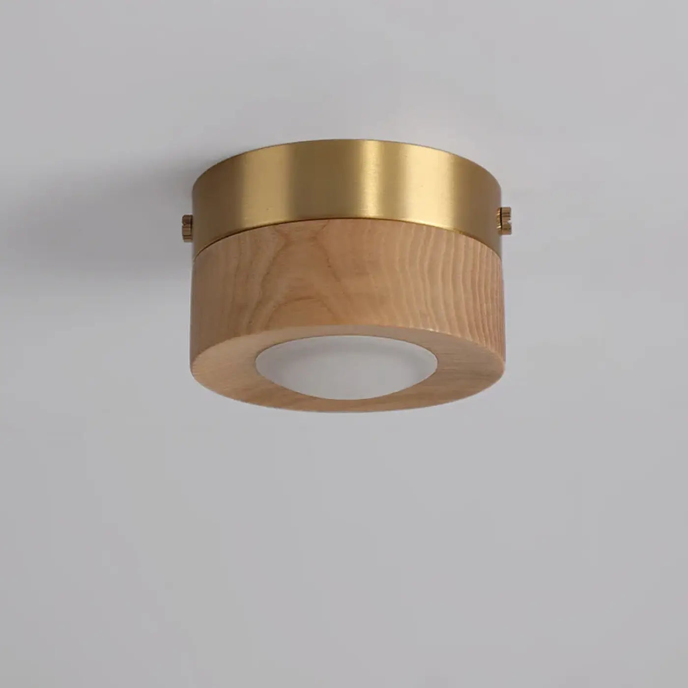 Plafonnier Bois Laiton Naturel & Moderne