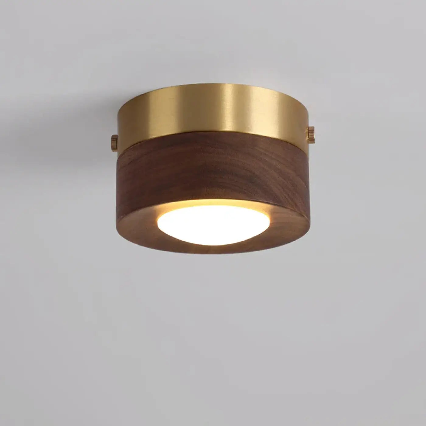 Plafonnier Bois Laiton Naturel & Moderne