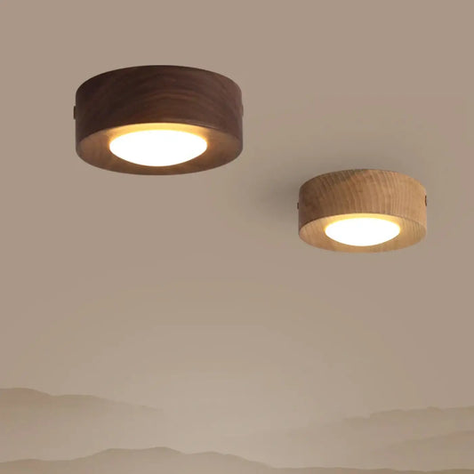 Plafonnier Bois Laiton Naturel & Moderne