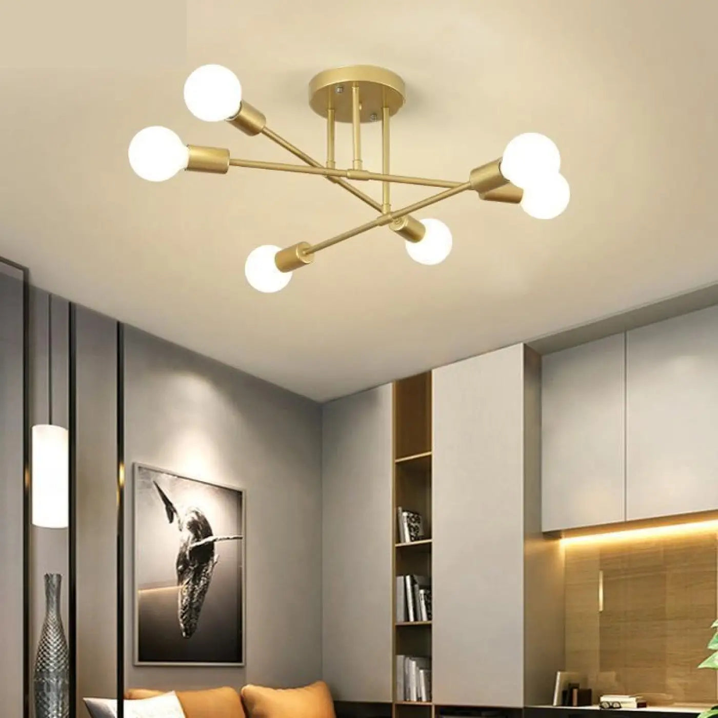 Plafonnier Boule Verre Design Lumineux