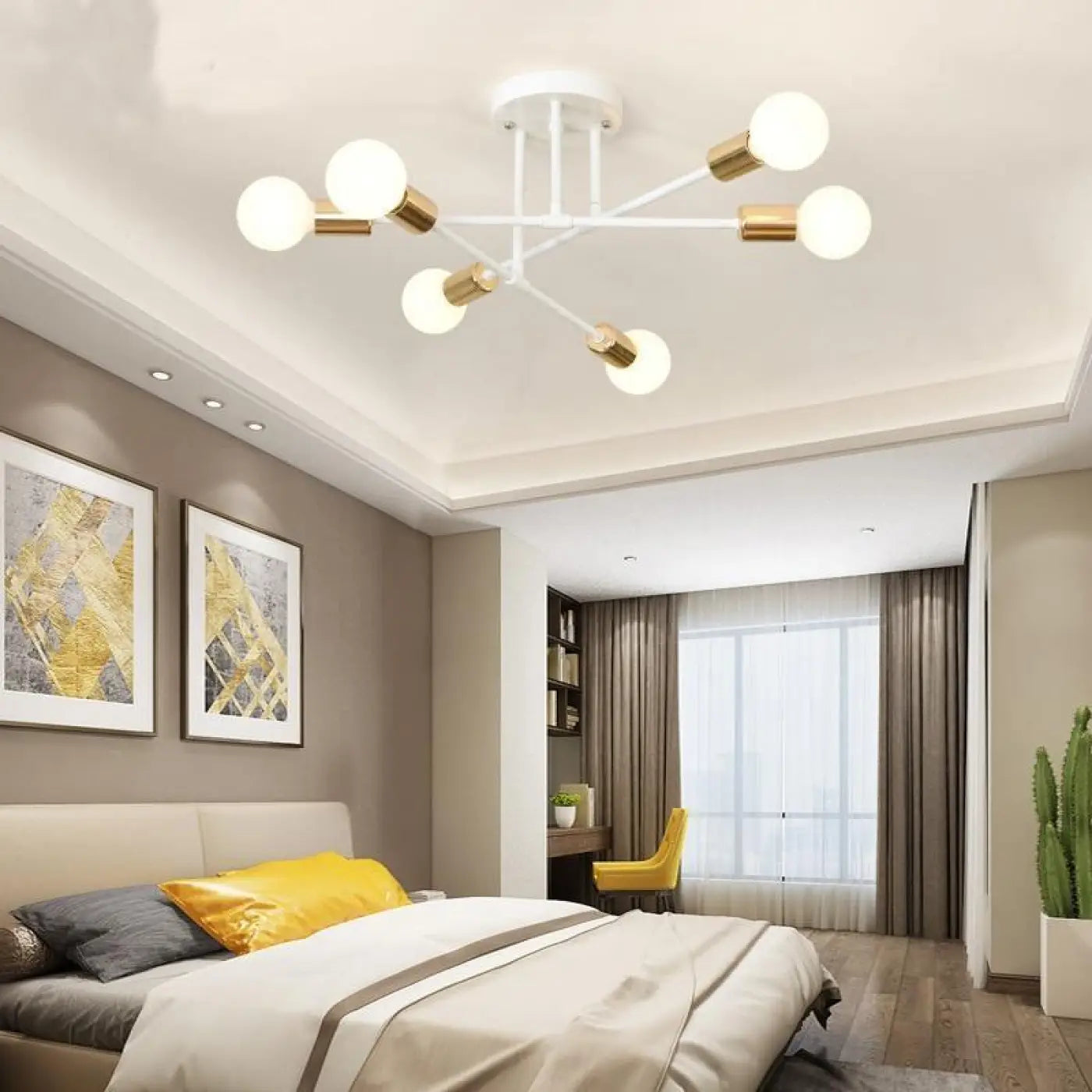 Plafonnier Boule Verre Design Lumineux