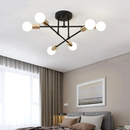 Plafonnier Boule Verre Design Lumineux