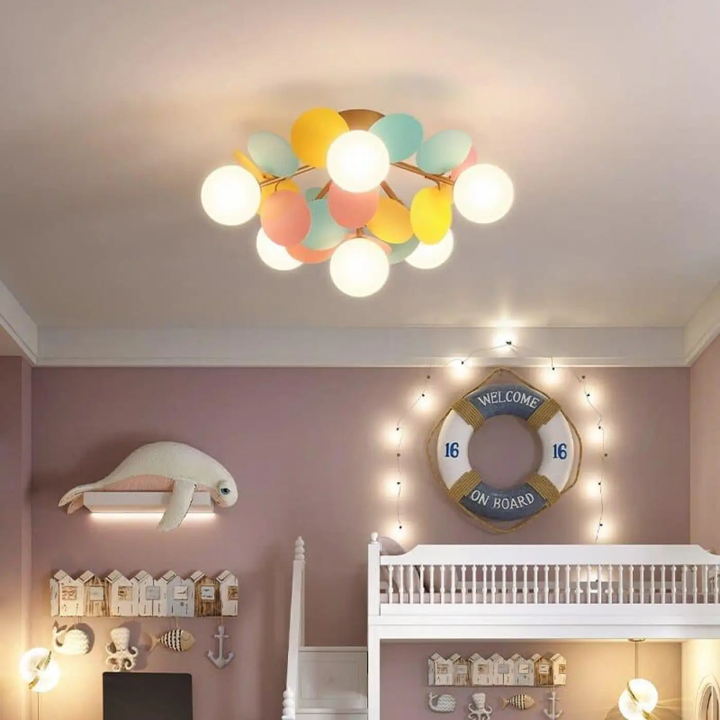 Plafonnier Sphères Lumineuses Design Moderne