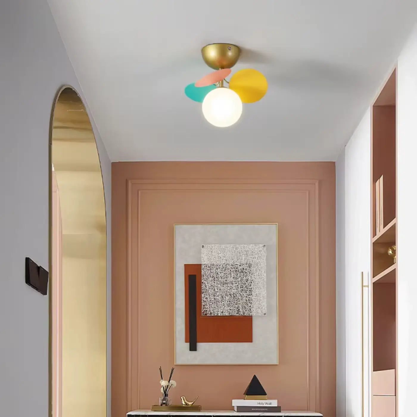 Plafonnier Sphères Lumineuses Design Moderne