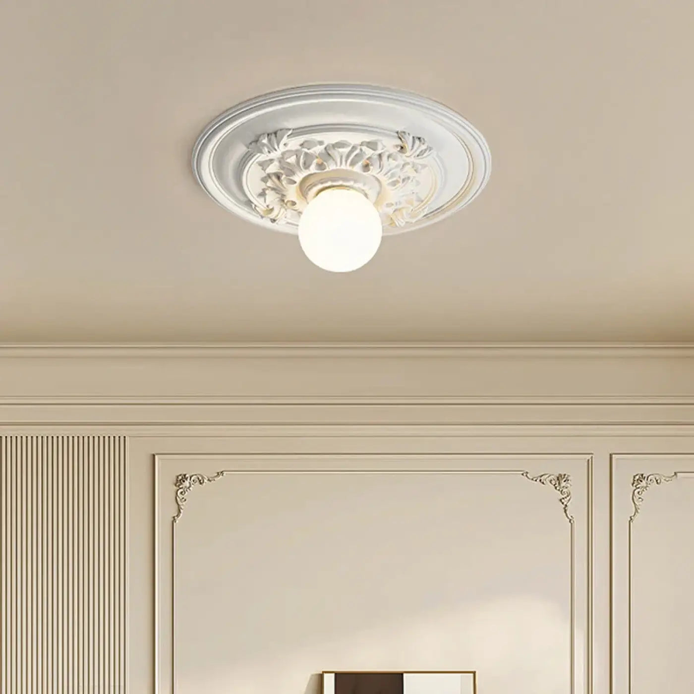 Plafonnier Classique Rosace Décorative