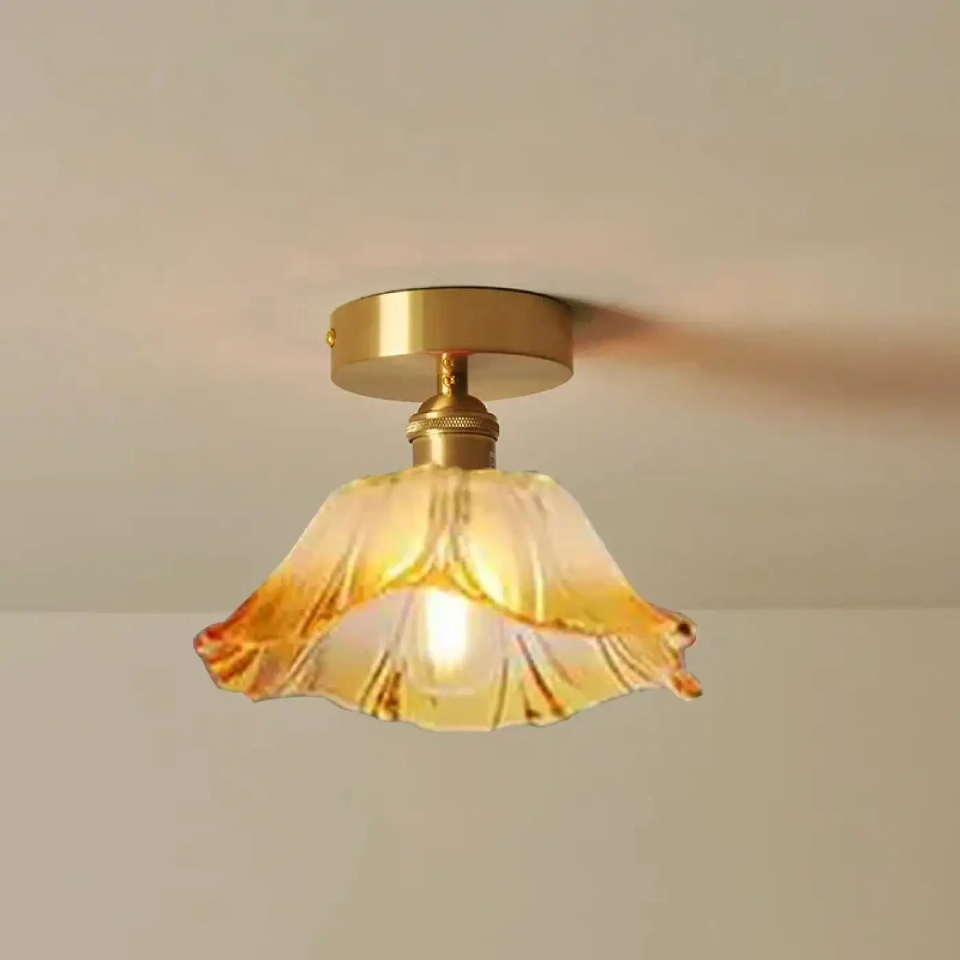 Plafonnier Verre Vintage Élégant