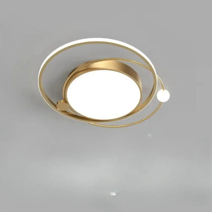 Plafonnier Contemporain Anneaux Entrelacés