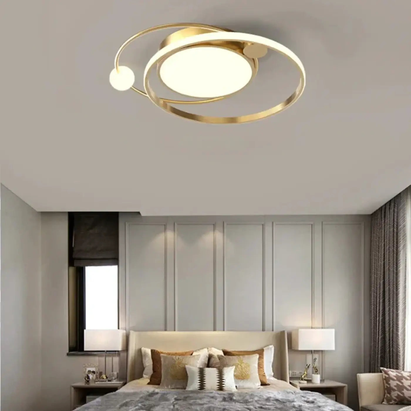 Plafonnier Contemporain Anneaux Entrelacés