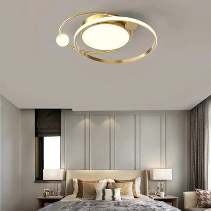 Plafonnier Contemporain Anneaux Entrelacés