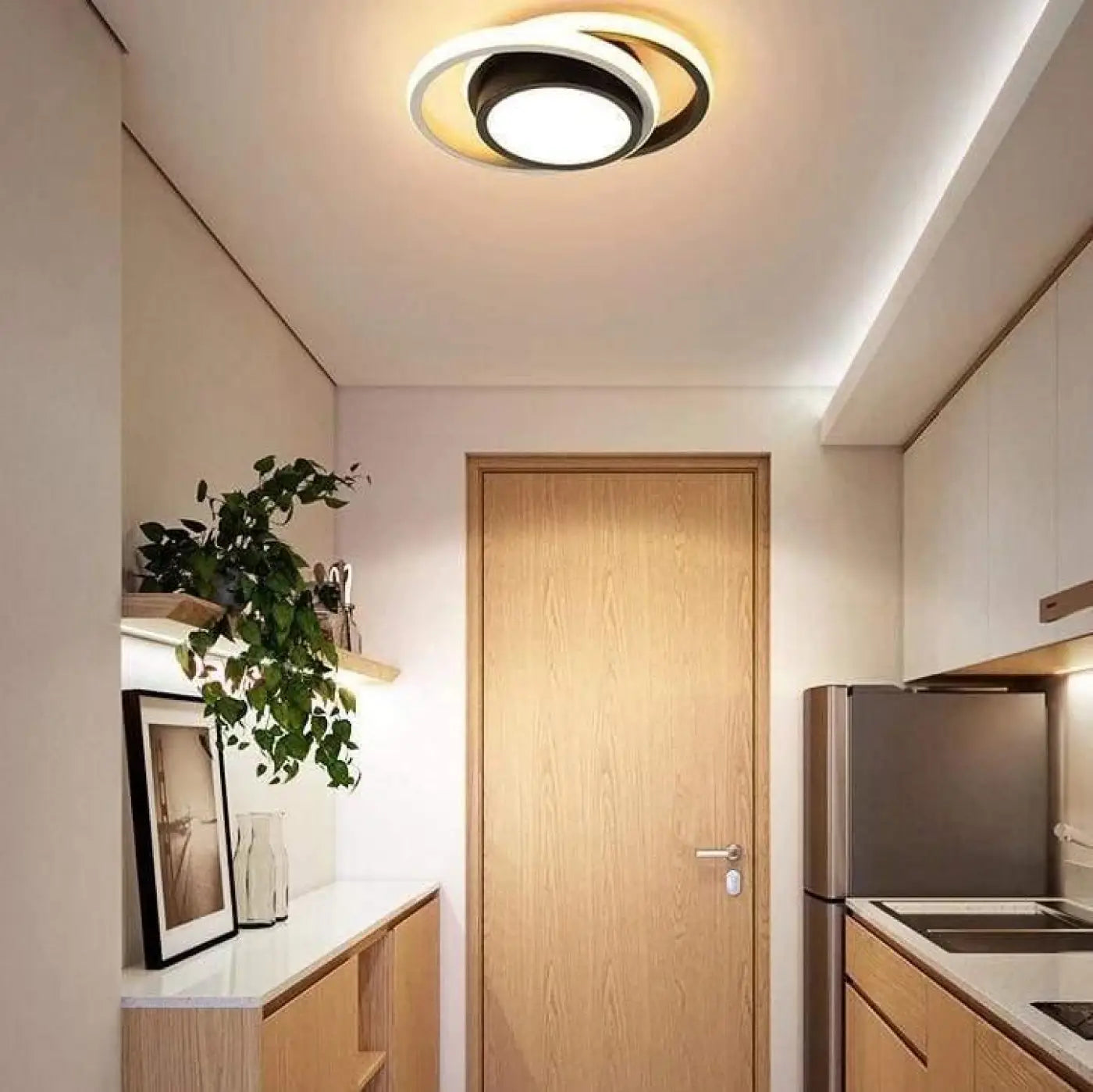 Plafonnier Moderne Noir Design Lumineux