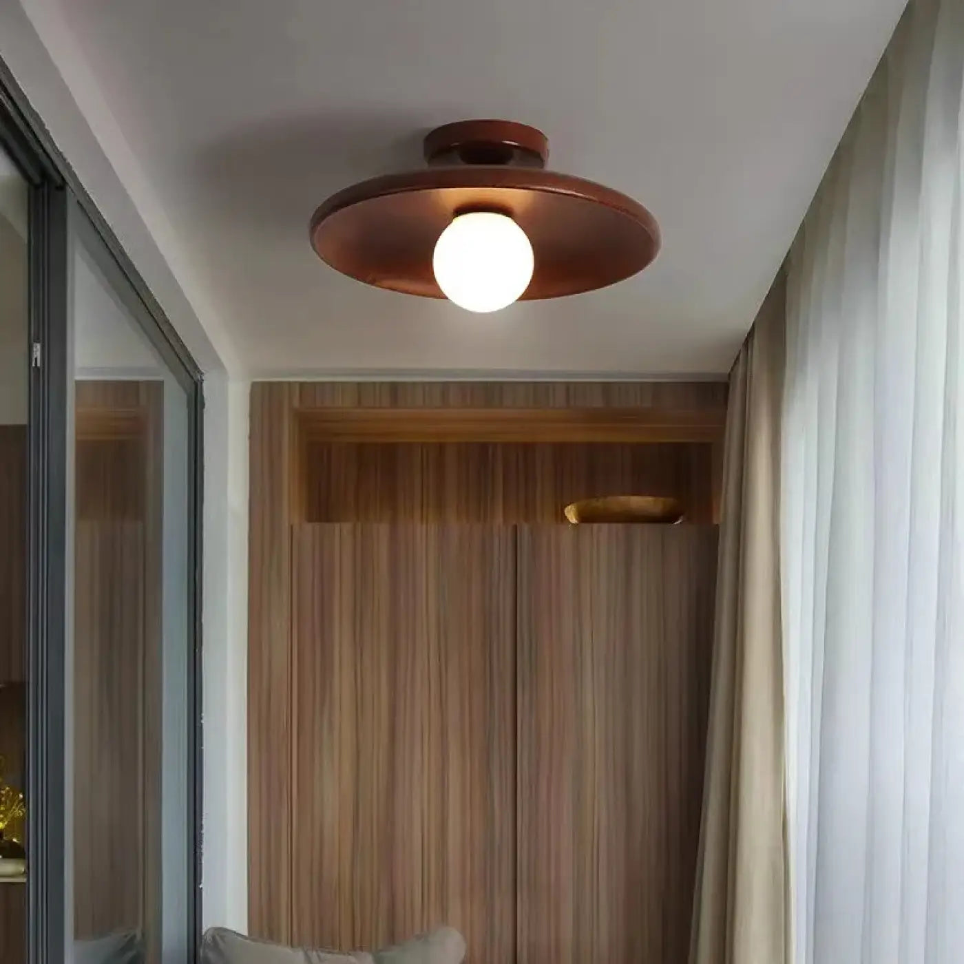 Plafonnier Bois LED Design Naturel