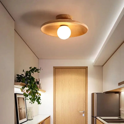 Plafonnier Bois LED Design Naturel