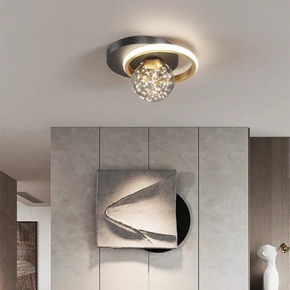 Plafonnier Cristal Design Lumière Tamisée