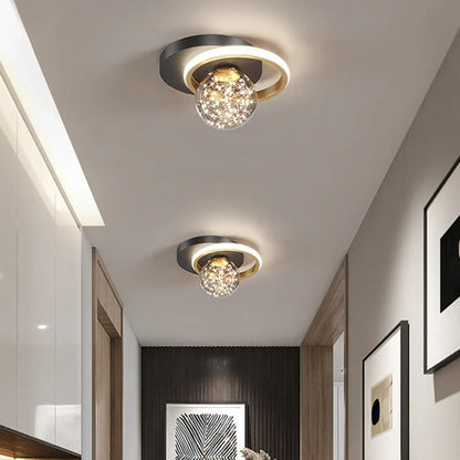 Plafonnier Cristal Design Lumière Tamisée