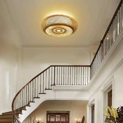 Plafonnier Tissé LED Design Lumineux