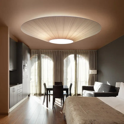 Plafonnier Rond Design Effet Textile