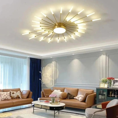 Plafonnier Design LED Métal Doré ou Noir