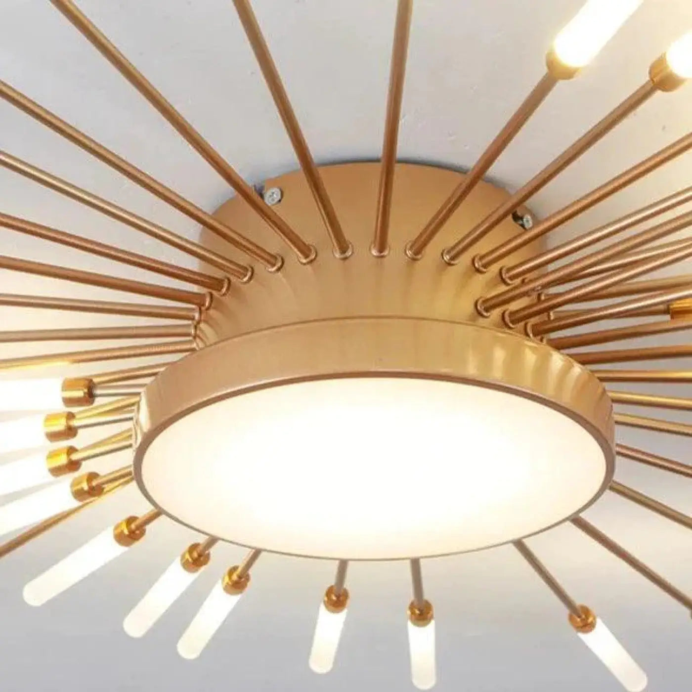 Plafonnier Design LED Métal Doré ou Noir