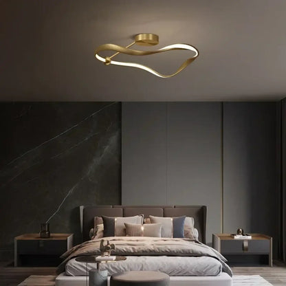 Plafonnier Doré Design Moderne Élégant