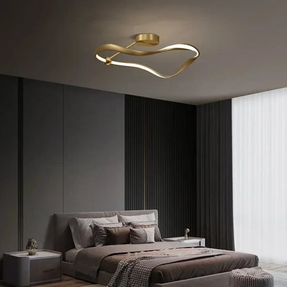 Plafonnier Doré Design Moderne Élégant