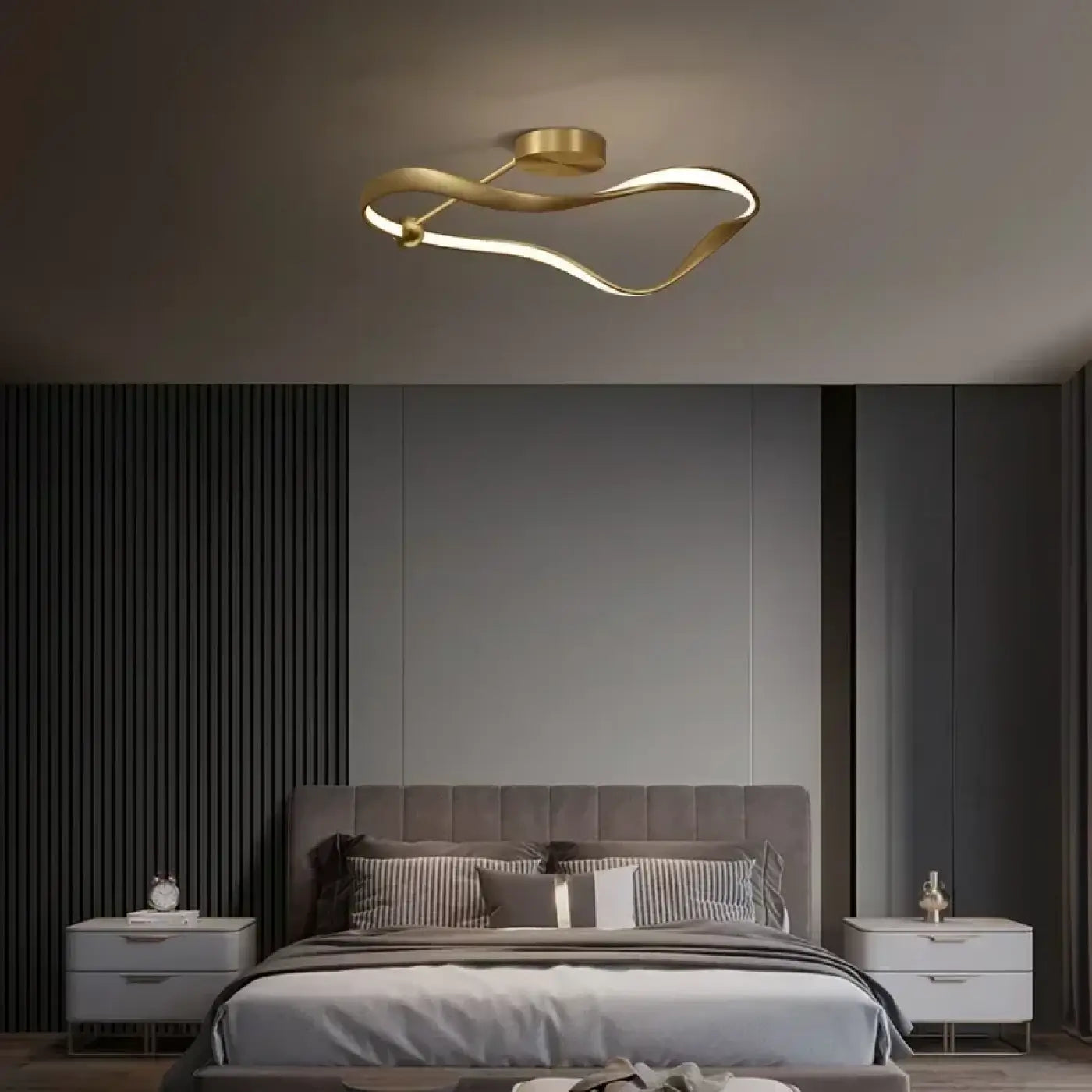 Plafonnier Doré Design Moderne Élégant