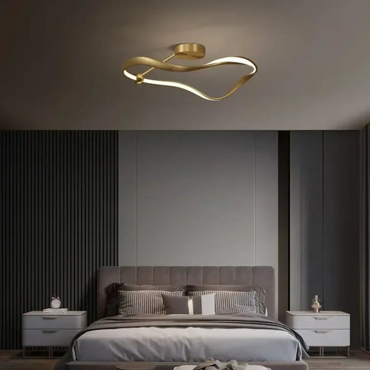 Plafonnier Doré Design Moderne Élégant