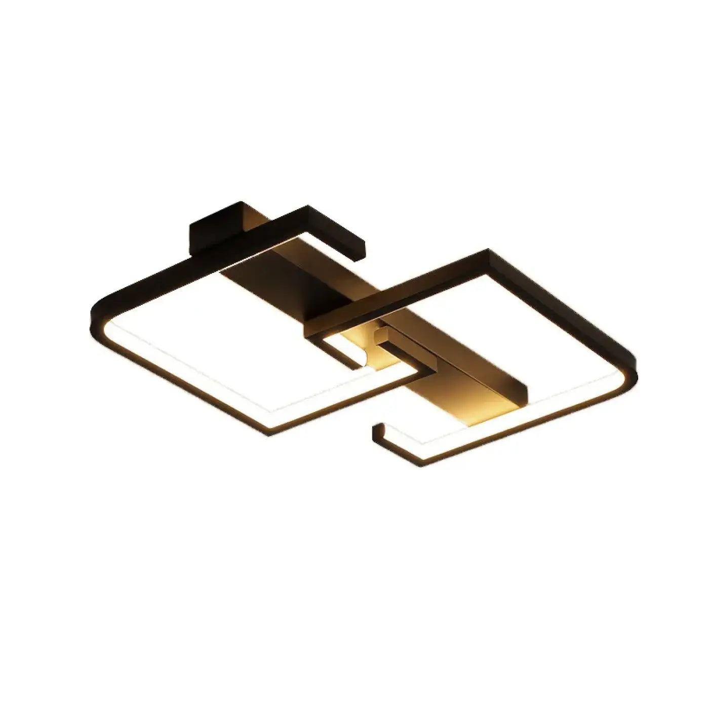 Plafonnier Géométrique Minimaliste Noir