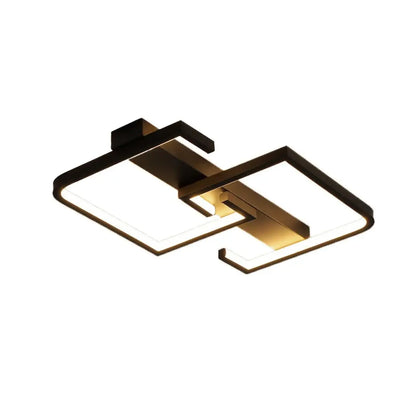 Plafonnier Géométrique Minimaliste Noir
