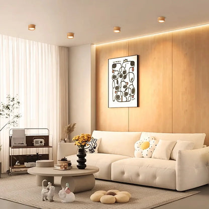 Plafonnier LED Encastré Beige Design Moderne