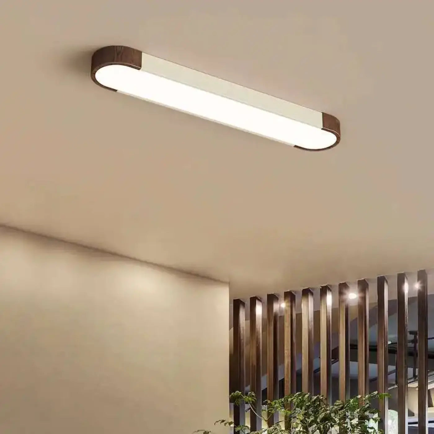 Plafonnier LED Bois Scandinave Minimaliste