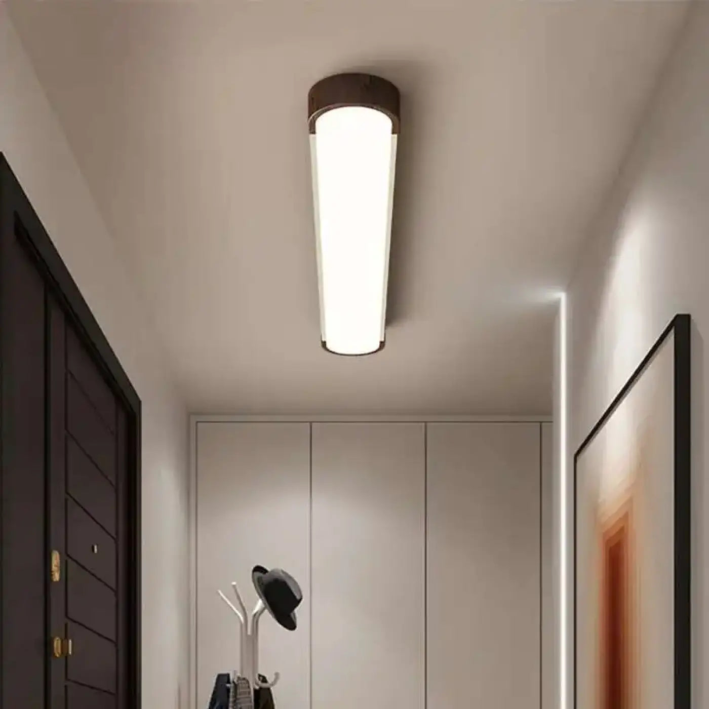 Plafonnier LED Bois Scandinave Minimaliste