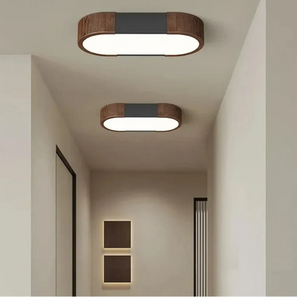 Plafonnier LED Bois Scandinave Minimaliste